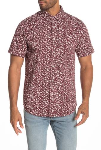 Imbracaminte barbati obey carson floral short sleeve regular fit shirt port multi