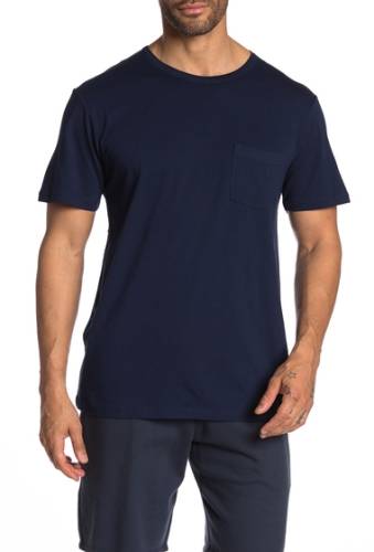 Imbracaminte barbati onia johnny pocket palm print t-shirt deep navy