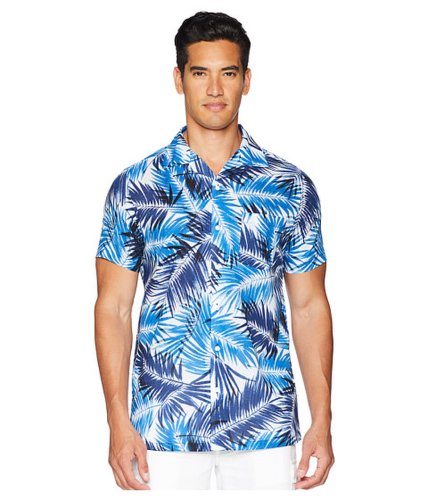 Imbracaminte barbati onia vacation brushed palm shirt deep navy multi