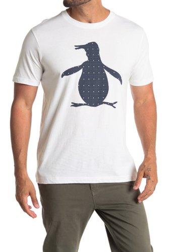 Imbracaminte barbati original penguin cross hatch fill pete t-shirt bright white