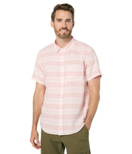 Imbracaminte barbati outerknown sea short sleeve shirt grapefruit weavers stripe