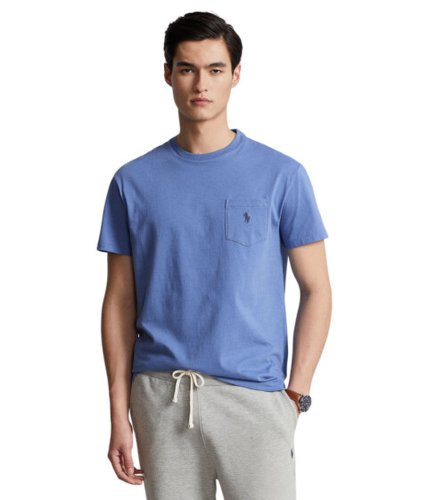Imbracaminte barbati polo ralph lauren classic fit jersey pocket t-shirt nimes blue