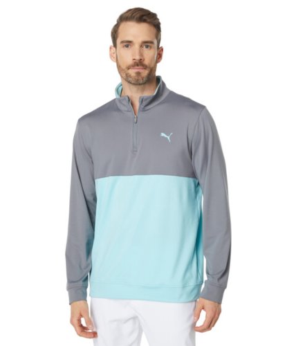 Imbracaminte barbati puma golf gamer color-block 14 zip quiet shadeangel blue