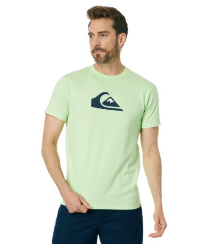 Imbracaminte barbati quiksilver comp logo short sleeve tee paradise green