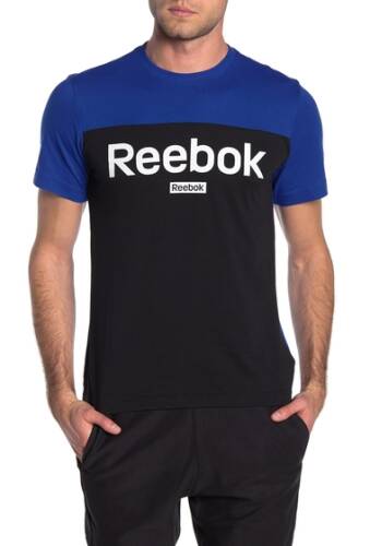 Imbracaminte barbati reebok colorblock logo graphic t-shirt cobalt