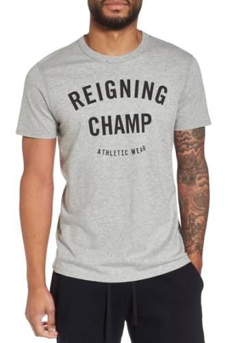 Imbracaminte barbati reigning champ ringspun gym logo t-shirt h grey black