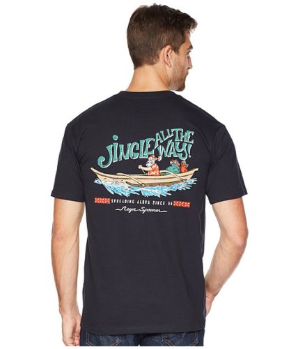 Imbracaminte barbati reyn spooner canoe santa short sleeve t-shirt navy