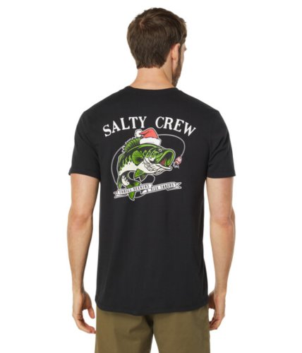 Imbracaminte barbati salty crew merry fishmas premium short sleeve tee black