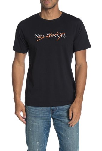 Imbracaminte barbati saturdays nyc script logo t-shirt black