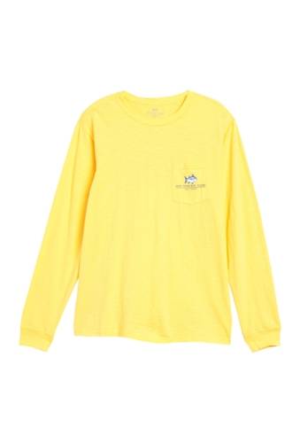 Imbracaminte barbati southern tide channel marker long sleeve t-shirt snapdragon