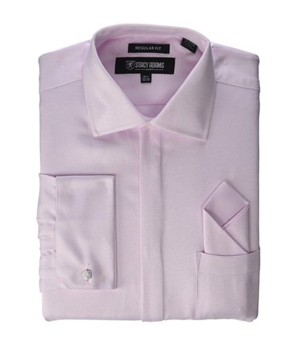 Imbracaminte barbati stacy adams textured solid dress shirt pink
