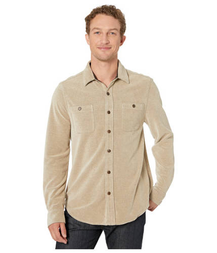 Imbracaminte barbati true grit softest chenille long sleeve two-pocket shirt jacket khaki
