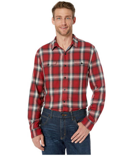 Imbracaminte barbati true grit spirit in the sky bowery checks cotton blend long sleeve two-pocket shirt red