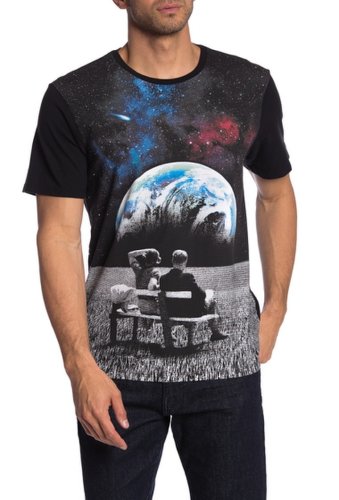 Imbracaminte barbati true religion earth gazing graphic t-shirt black