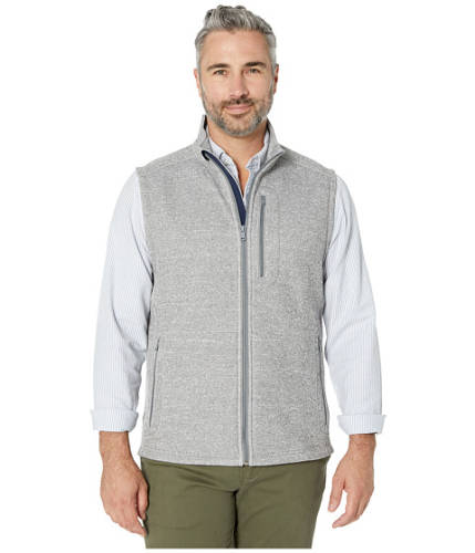 Imbracaminte barbati vineyard vines mountain sweater fleece vest gray heather