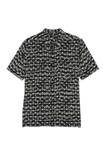 Imbracaminte barbati volcom mag sketch woven slim fit shirt black