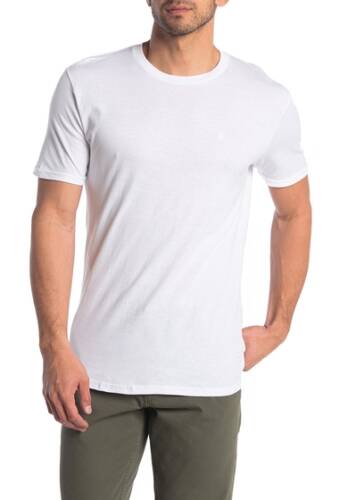 Imbracaminte barbati volcom via stone crew neck t-shirt white