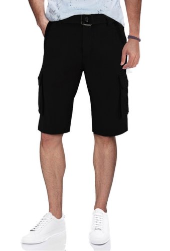 Imbracaminte barbati xray belted twill trim cargo shorts black