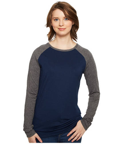Imbracaminte femei 4ward clothing long sleeve raglan shirt - reversible frontback charcoalnavy