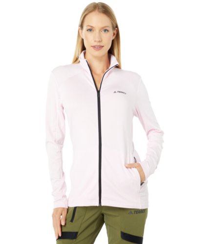Imbracaminte femei adidas multi full zip fleece clear pink