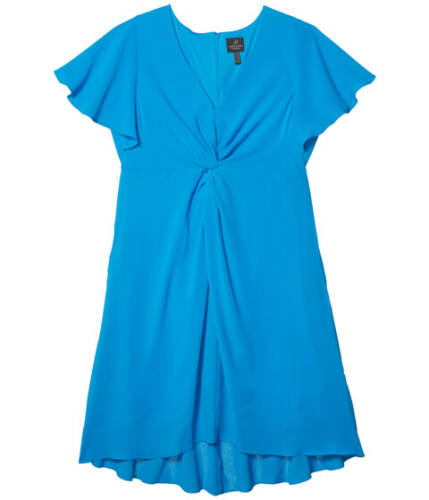 Imbracaminte femei adrianna papell plus size twist front gauzy crepe dress electric blue