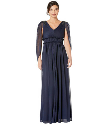 Imbracaminte femei adrianna papell tulle evening gown midnight