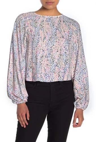 Imbracaminte femei afrm ditsy print long sleeve blouse multi dot