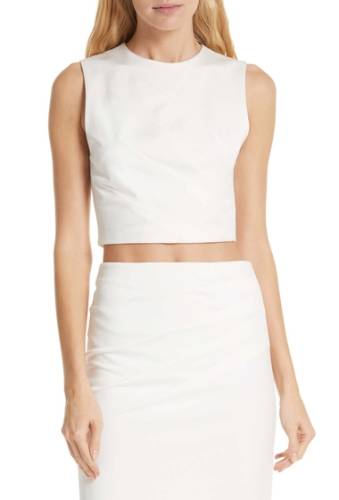 Imbracaminte femei alice olivia olive fitted tank top off white