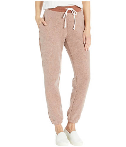 Imbracaminte femei alternative apparel classic printed eco-teddy jogger pants eco true nutmeg brown