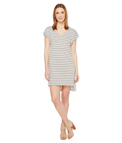 Imbracaminte femei alternative apparel eco jersey yarn dye stripe escapade dress eco grey riviera stripe