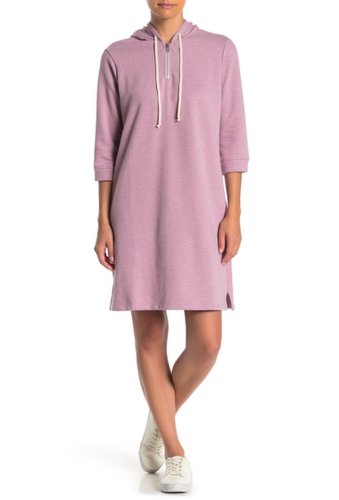 Imbracaminte femei alternative apparel quarter zip hoodie dress vintage bordeaux