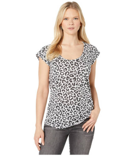 Imbracaminte femei alternative eco scoop cap sleeve crew white bold leopard
