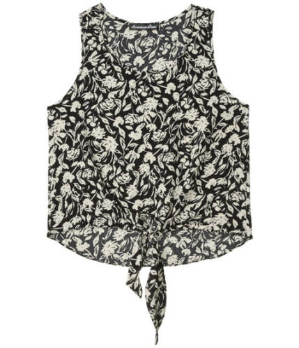 Imbracaminte femei american rose charli floral tank top with front tie black