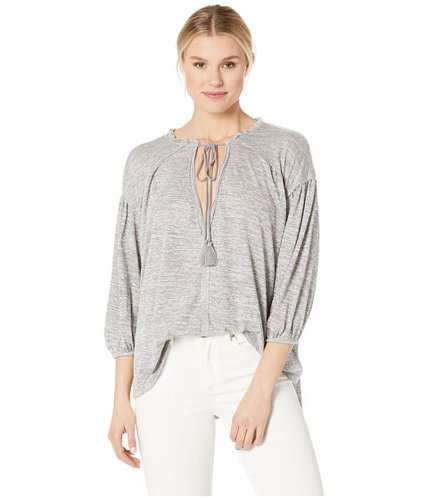 Imbracaminte femei american rose mary keyhole top with tassels gray