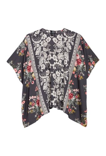 Imbracaminte femei angie floral printed kimono black