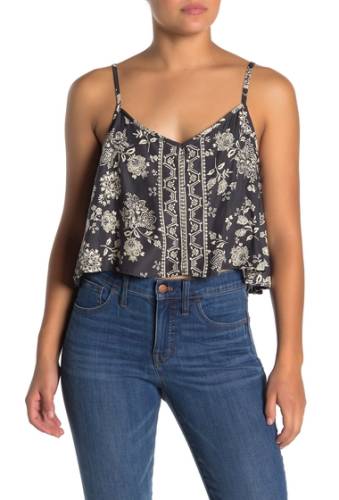 Imbracaminte femei angie printed camisole charcoal