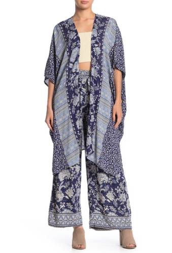 Imbracaminte femei angie printed duster kimono navy