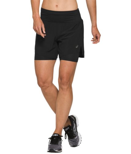 Imbracaminte femei asics road 2-in-1 55quot shorts performance black
