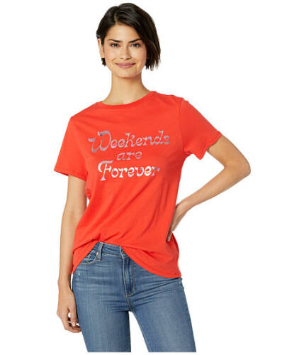 Ban.do Imbracaminte femei bando weekends are forever classic tee red