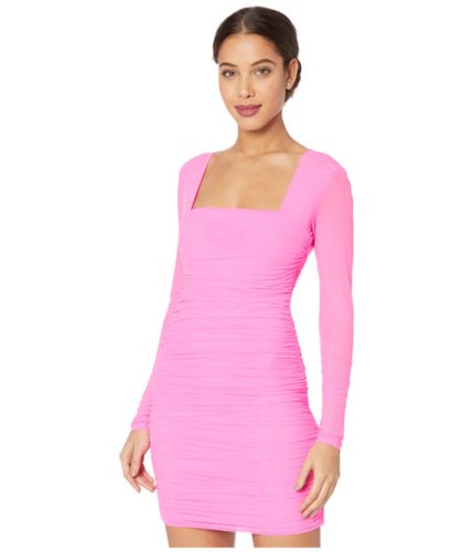 Imbracaminte femei bardot tasha mesh dress pink shock
