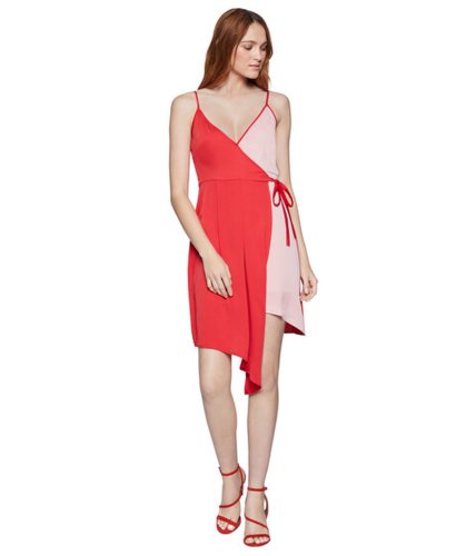 Imbracaminte femei bcbg cocktail cami color-blocked woven dress electric red