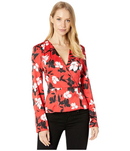Imbracaminte femei bcbgmaxazria woven blouse rossorosso floral