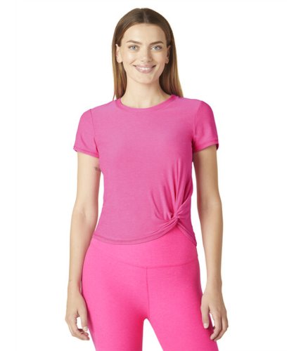 Imbracaminte femei beyond yoga featherweight for a spin tee pink hype heather
