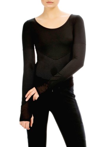 Imbracaminte femei blanc noir varsity mesh panel bodysuit black
