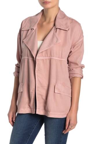 Imbracaminte femei caslon tencel utility jacket regular petite pink smoke