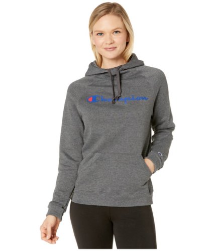 Imbracaminte femei champion powerblend graphic hoodie granite heather