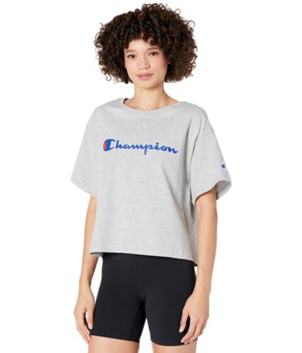 Imbracaminte femei champion the cropped tee oxford gray