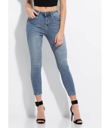 Imbracaminte femei cheapchic baby got jeans butt-lift skinny jeans medblue