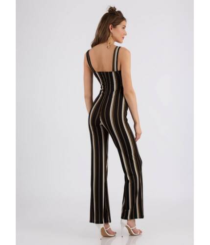 Imbracaminte femei cheapchic look me up and down striped jumpsuit black