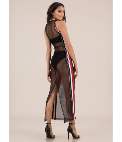 Cheap&chic Imbracaminte femei cheapchic net worth striped sports mesh maxi black